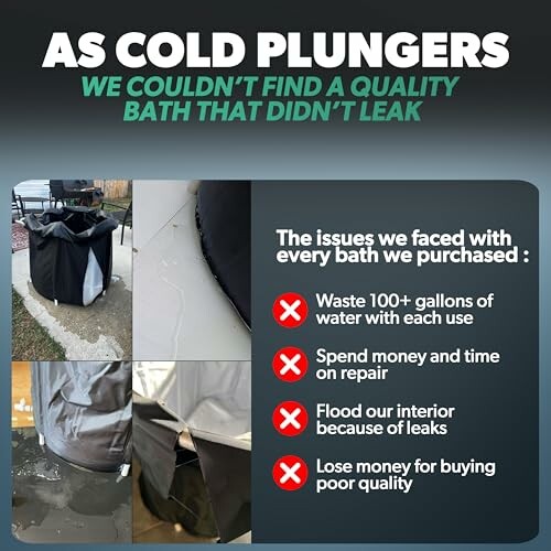 Cold plungers with leaking problems and issues faced.